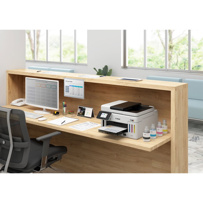 Canon MAXIFY GX6150 MegaTank - Imprimante multifonction blanche Canon MAXIFY GX6150 MegaTank - Imprimante multifonction blanche