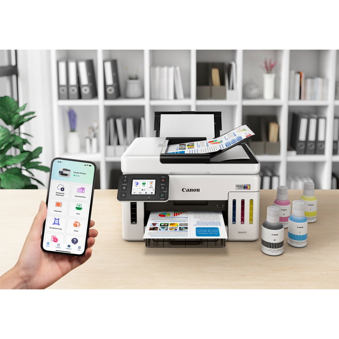 Canon MAXIFY GX6150 MegaTank - Imprimante multifonction blanche Canon MAXIFY GX6150 MegaTank - Imprimante multifonction blanche