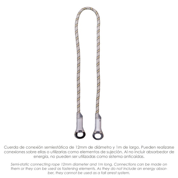 WOLFPACK LINEA PROFESIONAL Kit de sécurité avec ceinture, corde et mousqueton WOLFPACK LINEA PROFESIONAL Kit de sécurité avec ceinture, corde et mousqueton