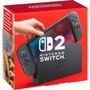 Nintendo Switch 2 V2 Noir avec Joy-Cons Bleu Clair & Rouge Clair