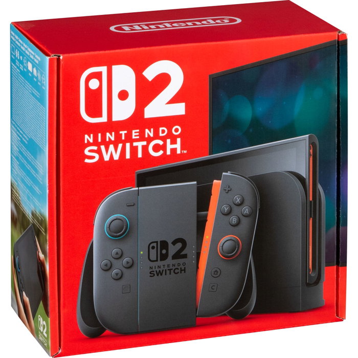 Nintendo Switch 2 V2 Noir avec Joy-Cons Bleu Clair & Rouge Clair