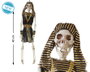 BigBuy Home Squelette Pharaon Égyptien 40 cm Noir et Doré