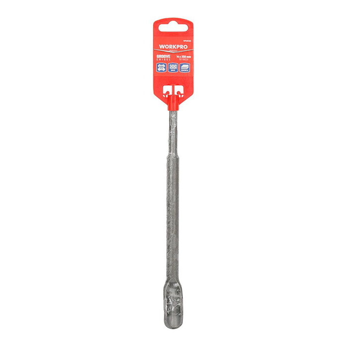 Workpro Cincel rainureur pour marteau SDS-plus, 14 x 250 mm Workpro Cincel rainureur pour marteau SDS-plus, 14 x 250 mm