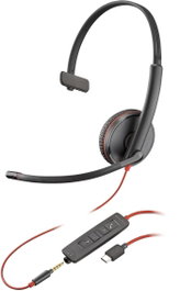 Poly Blackwire C3215 Micro-casque monaural avec étui de transport (lot) تقدير