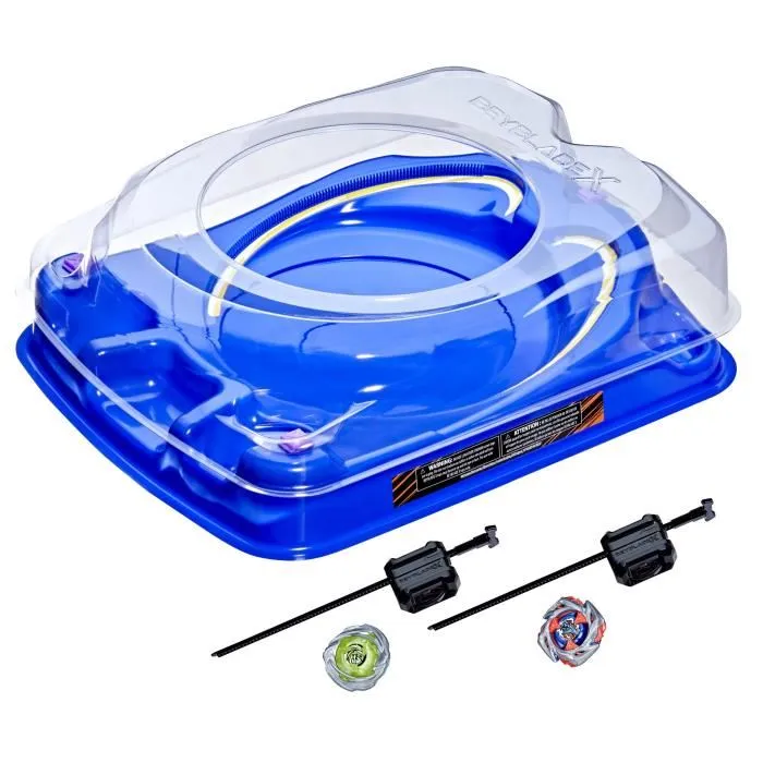 Beyblade X Set de Combat Descente-choc - Arène Beystadium avec 2 Toupies de Compétition à Rotation Droite et 2 Lanceurs - Dès 8 Ans Beyblade X Set de Combat Descente-choc - Arène Beystadium avec 2 Toupies de Compétition à Rotation Droite et 2 Lanceurs - Dès 8 Ans