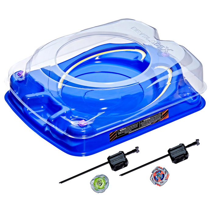 Hasbro Beyblade Estadio Premium Drop Attack G0842 - Set de bataille avec 2 tops et 2 lanceurs - Multilingue (Français inclus)