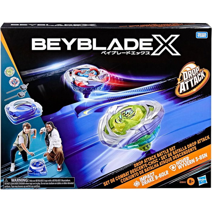 Hasbro Beyblade X Set de combat Descente-choc avec Beystadium