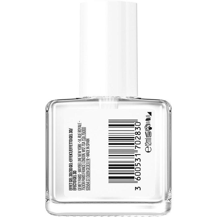 Maybelline Vernis à ongles SuperStay Effet Gel 3D Top Coat 12 ml Brillance Éclatante Maybelline Vernis à ongles SuperStay Effet Gel 3D Top Coat 12 ml Brillance Éclatante