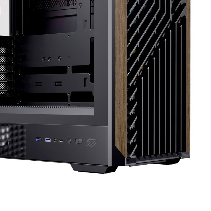 Einarex PULSE P800 Boîtier ATX Semi-Tour Gaming Noir Vidreo Trempé RGB 4 Ventilateurs Inclus