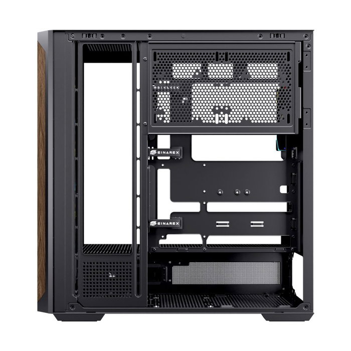 Einarex PULSE P800 Boîtier ATX Semi-Tour Gaming Noir Vidreo Trempé RGB 4 Ventilateurs Inclus
