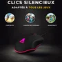 The G-Lab Souris Gaming Filaire Kult Helium Pro - Design Ambidextre, 12800 DPI, 7 Couleurs RGB, Boutons Latéraux, Compatible PC/Mac