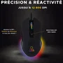 The G-Lab Souris Gaming Filaire Kult Helium Pro - Design Ambidextre, 12800 DPI, 7 Couleurs RGB, Boutons Latéraux, Compatible PC/Mac