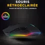 The G-Lab Souris Gaming Filaire Kult Helium Pro - Design Ambidextre, 12800 DPI, 7 Couleurs RGB, Boutons Latéraux, Compatible PC/Mac