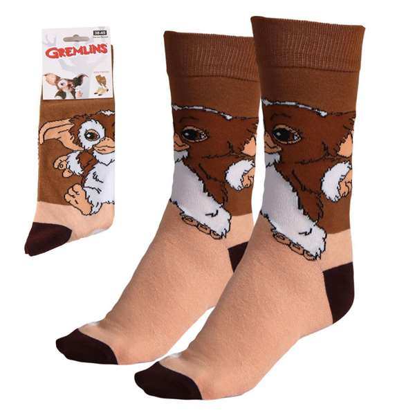 Cerdá Calcetines Gremlins Tu 36/43, chaussettes à motif Gremlins pour pointures 36 à 43, marron