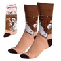 Cerdá Calcetines Gremlins Tu 36/43, chaussettes à motif Gremlins pour pointures 36 à 43, marron