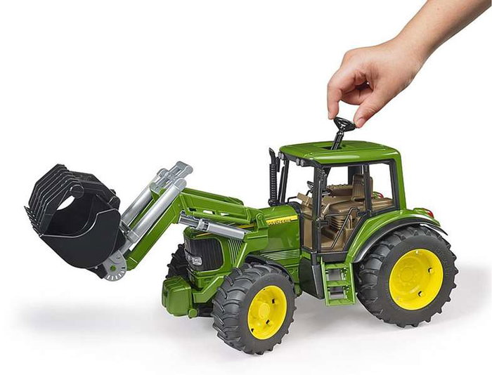Bruder Tracteur John Deere 6920 avec Pelle Frontale - Jouet en ABS - Dimensions 39 x 16 x 17 cm Bruder Tracteur John Deere 6920 avec Pelle Frontale - Jouet en ABS - Dimensions 39 x 16 x 17 cm