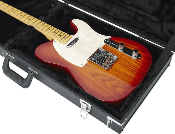 Gator GWE Étui rigide pour guitare électrique, bois, noir