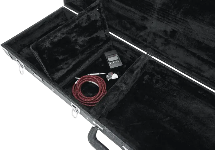 Gator GWE Étui rigide pour guitare électrique, bois, noir