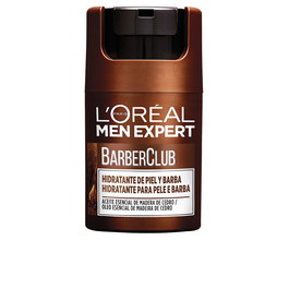 L'Oréal Paris MEN EXPERT BARBER CLUB Crème Hydratante Peau et Barbe 50 ml à l'Huile Essentielle de Cèdre