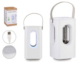 Ibergarden Lampe Anti-Moustiques USB 13x22x16 cm Blanc 3W (Set de 6)