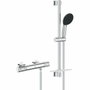 Grohe Ensemble de douche Precision Feel avec mitigeur thermostatique et pommeau 3 jets, Chrome