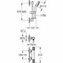 Grohe Ensemble de douche Precision Feel avec mitigeur thermostatique et pommeau 3 jets, Chrome