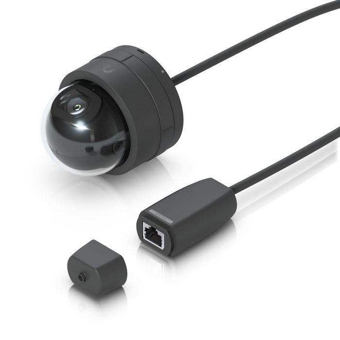 Ubiquiti Caméra de sécurité intérieure PoE 4MP (2K) avec vision nocturne IR 20 m, angle ultra-large 102.4°, IK06, détections IA et montage en saillie