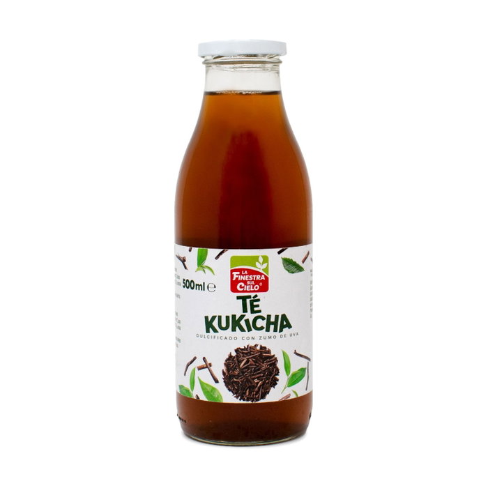 La Finestra sul Cielo Thé Kukicha Bio 500ml en bouteille de verre