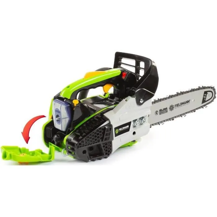 Fieldmann Mini Tronçonneuse à Essence FZP 25410-B, Moteur 2T 25.4 cm³ 0.7 kW, Guide-Chaîne 250 mm pour Branches et Bûches, Légère et Maniable