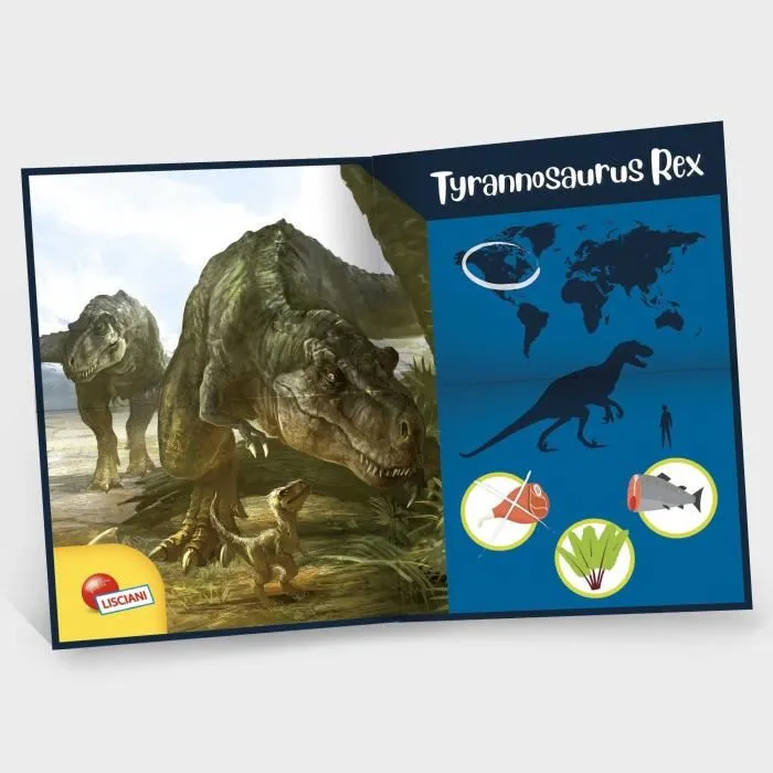 Lisciani Giochi I'M A GENIUS Super Kit T-Rex - Kit scientifique de fouille avec squelette de dinosaure à assembler pour enfants de 7 à 12 ans