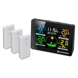 Bresser Thermo-Hygromètre Quadro NLX avec 3 capteurs extérieurs