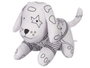 Pincello Peluche à colorier chien 13x14x20 cm blanc noir (Set de 8)