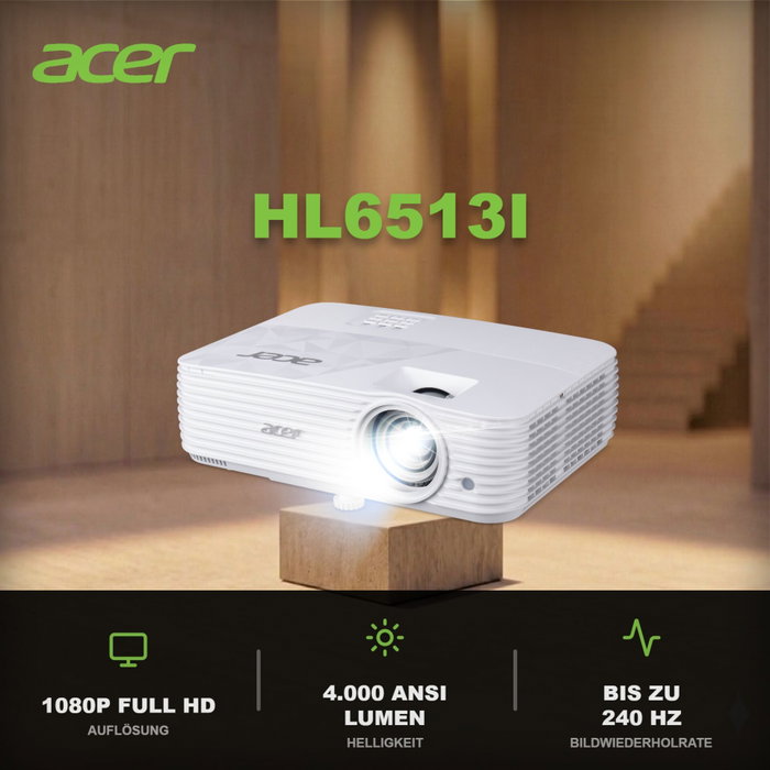Acer HL6513i Projecteur Laser Full HD 4000 ANSI Lumens