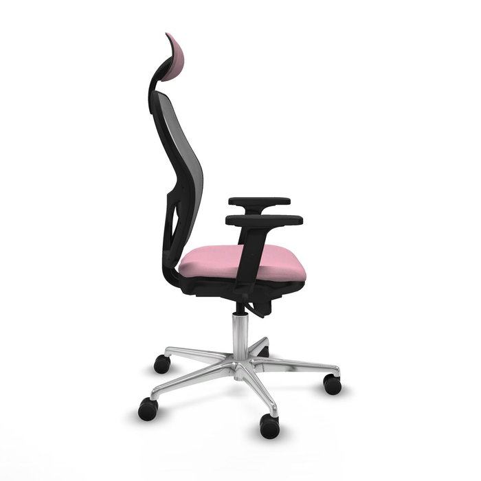 Piqueras y Crespo Chaise de Bureau 2D086N1 Rose avec Appui-tête