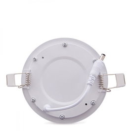 Pack de 4 panneaux LED circulaires 6 W 400 lm Blanc Froid 6000 K