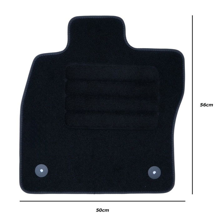 OCC Design OCCVW0022LOG Tapis Sur Mesure Volkswagen Golf VII 2012-2019 5 Pièces Velours Polypropylène