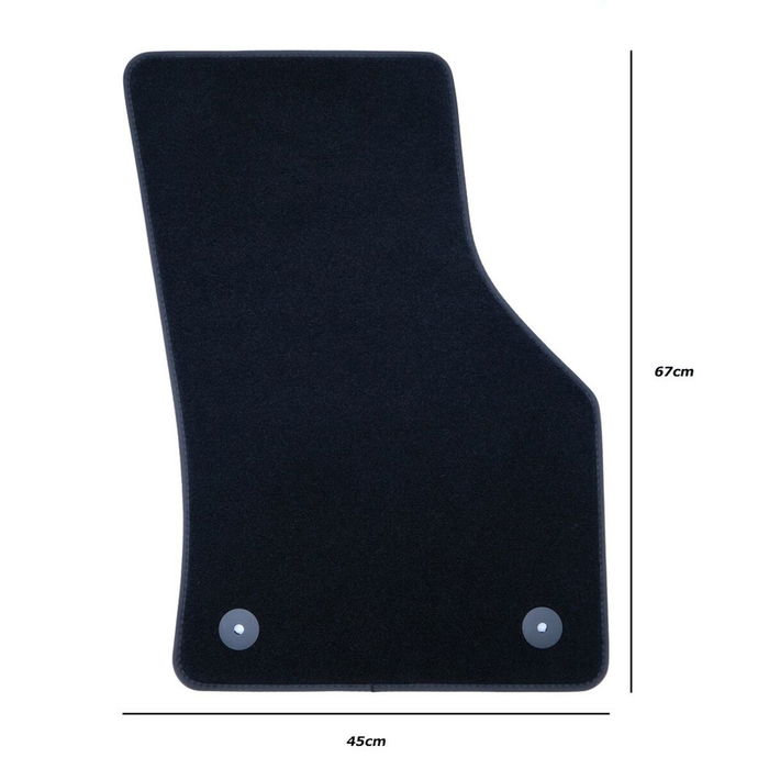 OCC Design OCCVW0022LOG Tapis Sur Mesure Volkswagen Golf VII 2012-2019 5 Pièces Velours Polypropylène