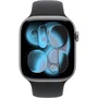 Apple Watch Series 11 GPS + Cellular 46mm Boîtier Aluminium Space Grey - Bracelet Sport Noir - Taille M/L