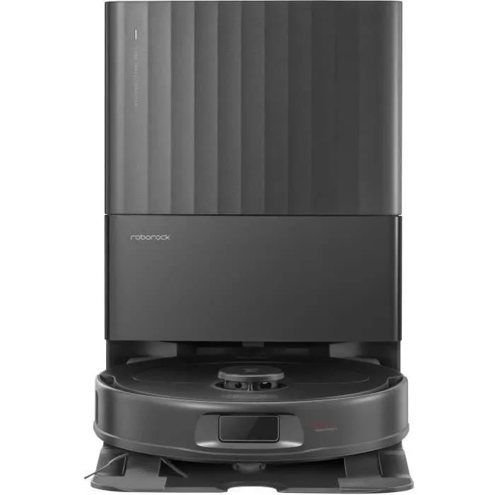 Roborock Aspirateur Robot Laveur QRevo Plus Noir avec Station de Vidange et de Lavage, Serpillière Extensible, Aspiration 7000 Pa
