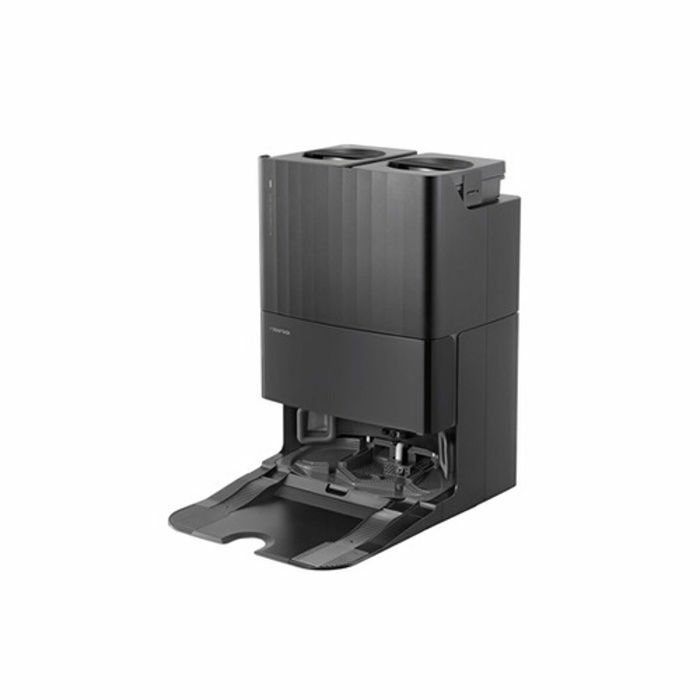 Roborock Aspirateur Robot Laveur QRevo Plus Noir avec Station de Vidange et de Lavage, Serpillière Extensible, Aspiration 7000 Pa