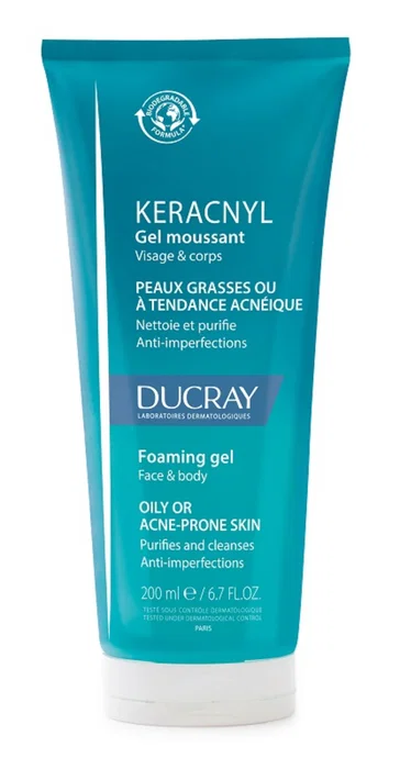 Ducray Keracnyl Gel Nettoyant Visage et Corps 200 ml