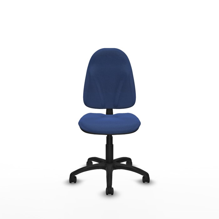 PIQUERAS Y CRESPO Chaise de bureau Algarra, tissu bleu marine, sans accoudoirs