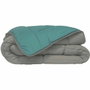 Toison D'Or CALGARY Couette Chaude Microfibre Beige Galet & Vert Lac 240 x 260 cm