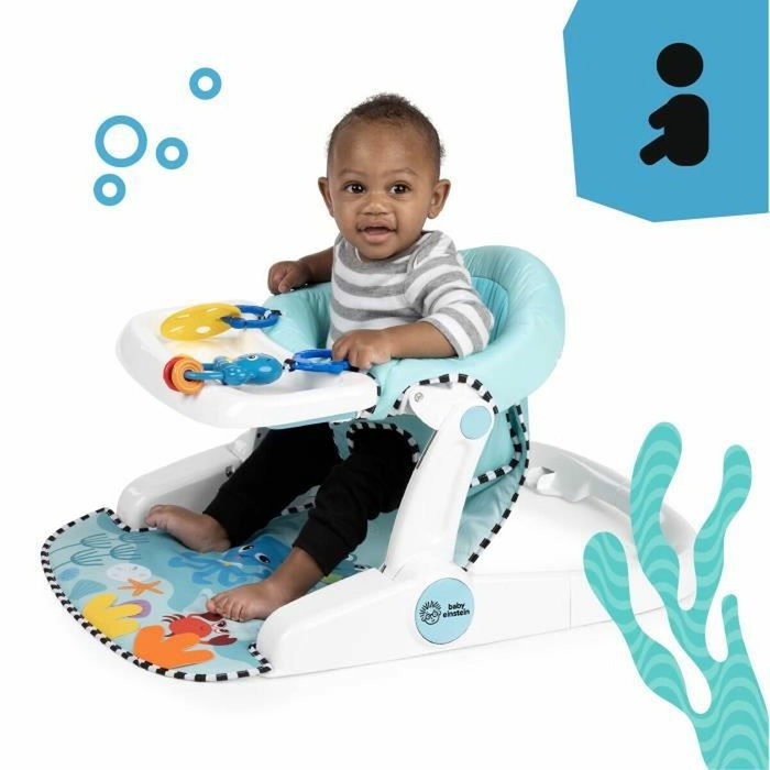 Baby Einstein Siège d'apprentissage et d'activités Sea of Support 2 en 1 - Bleu et blanc Baby Einstein Siège d'apprentissage et d'activités Sea of Support 2 en 1 - Bleu et blanc