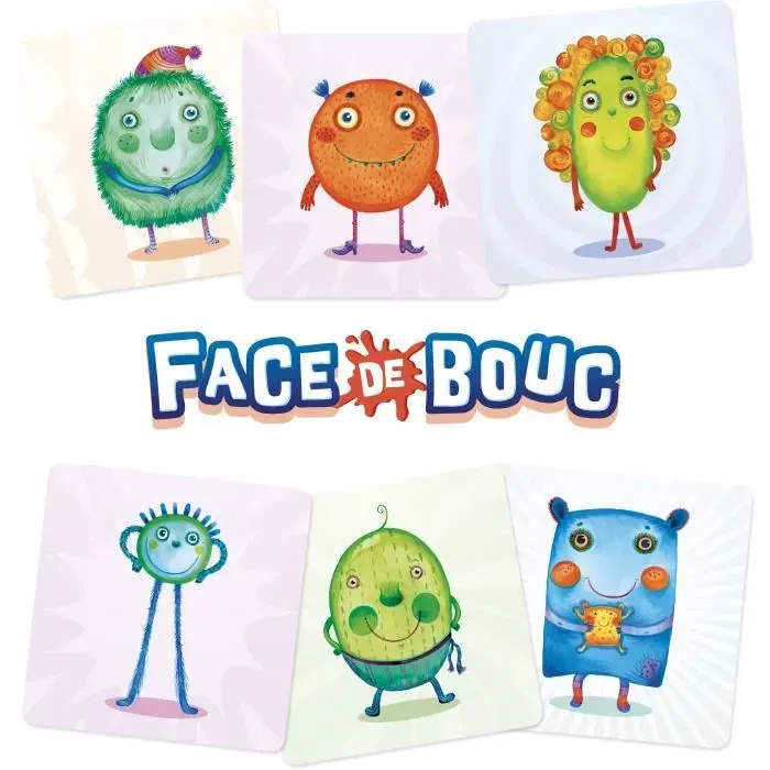 Asmodee - Face de bouc - Jeu de mémoire et d'imagination pour famille et enfants dès 6 ans - Jeu de cartes en français