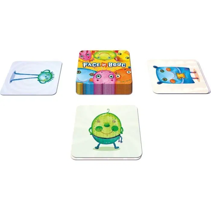 Asmodee - Face de bouc - Jeu de mémoire et d'imagination pour famille et enfants dès 6 ans - Jeu de cartes en français