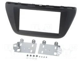 PER.PIC. Cadre de radio 2 DIN noir pour Suzuki SX4 S-Cross