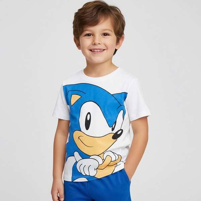 Pyjama Enfant Sonic Blanc Pyjama Enfant Sonic Blanc