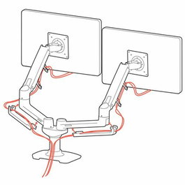 Support de table d'écran Ergotron ERG45245026 Argenté 27"