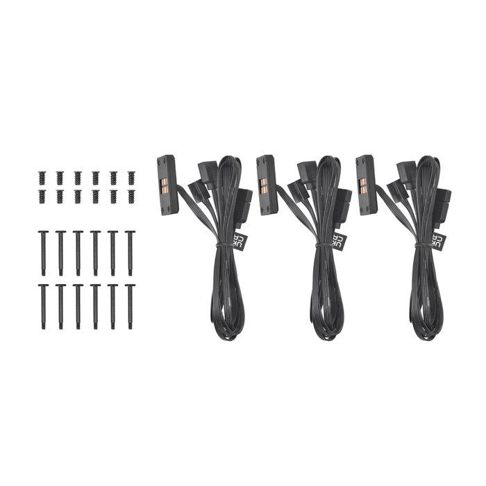 Thermaltake CT140 EX ARGB Pack de 3 ventilateurs de 140 mm Noir Thermaltake CT140 EX ARGB Pack de 3 ventilateurs de 140 mm Noir